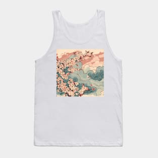 Traditional Art Japanese Made by AI Tank Top